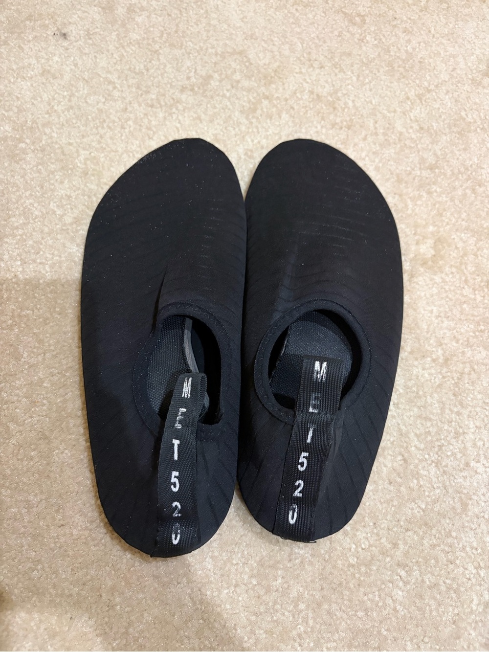 Black Slip-On Water Shoes with MET520 Heel Tabs